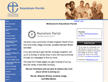 Tablet Screenshot of keynshamparish.org.uk